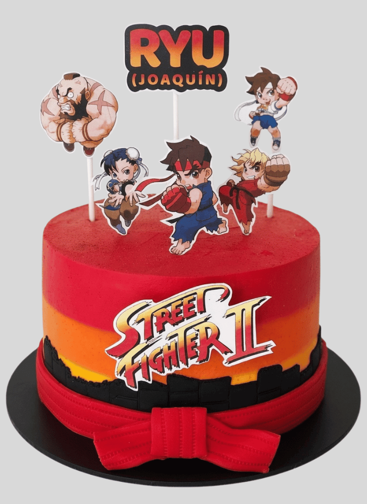 Delightful Street Fighter Cake