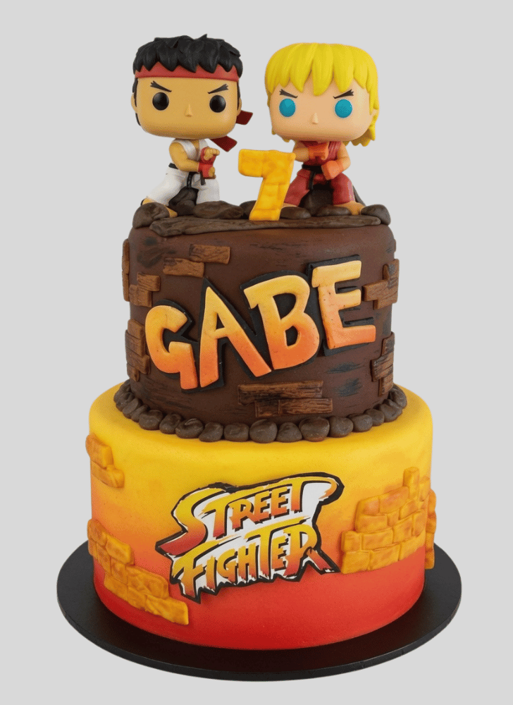 Elegant Street Fighter Cake