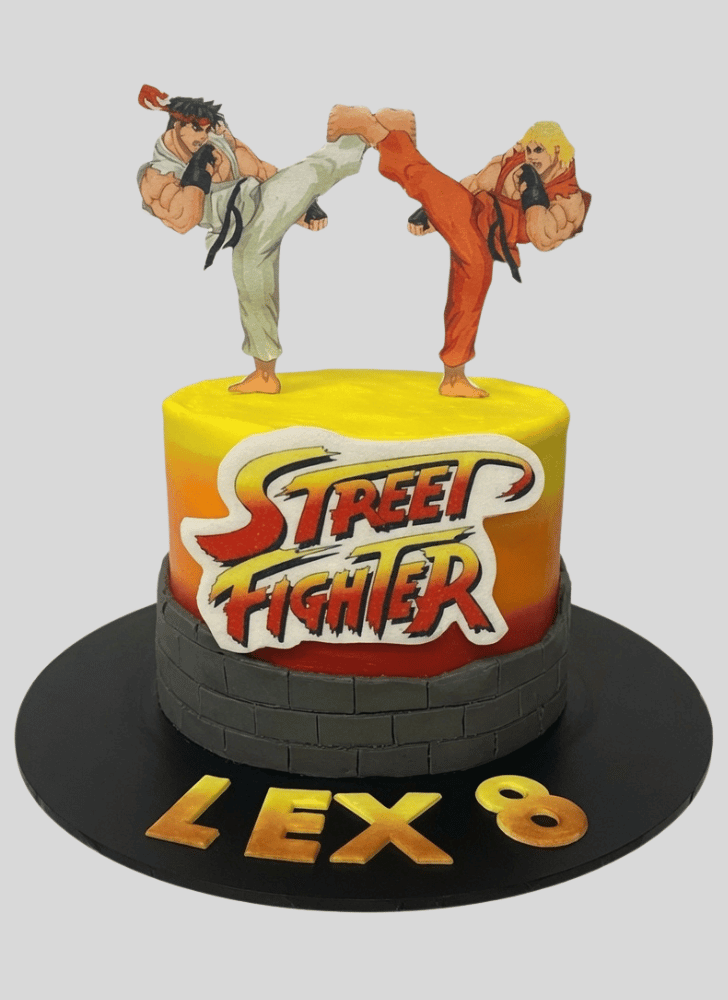 Excellent Street Fighter Cake