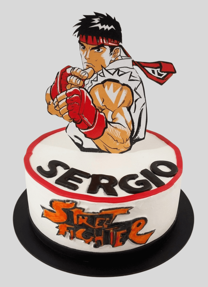 Handsome Street Fighter Cake