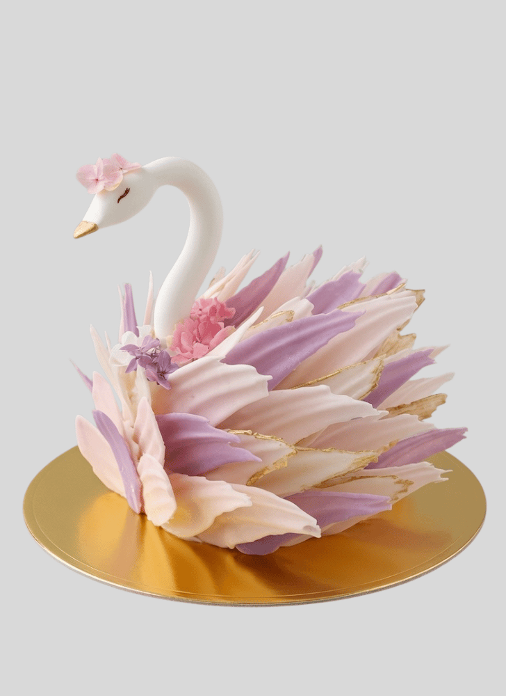 Comely Swan Cake