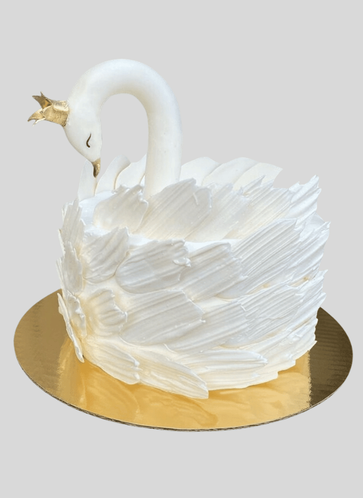 Delightful Swan Cake