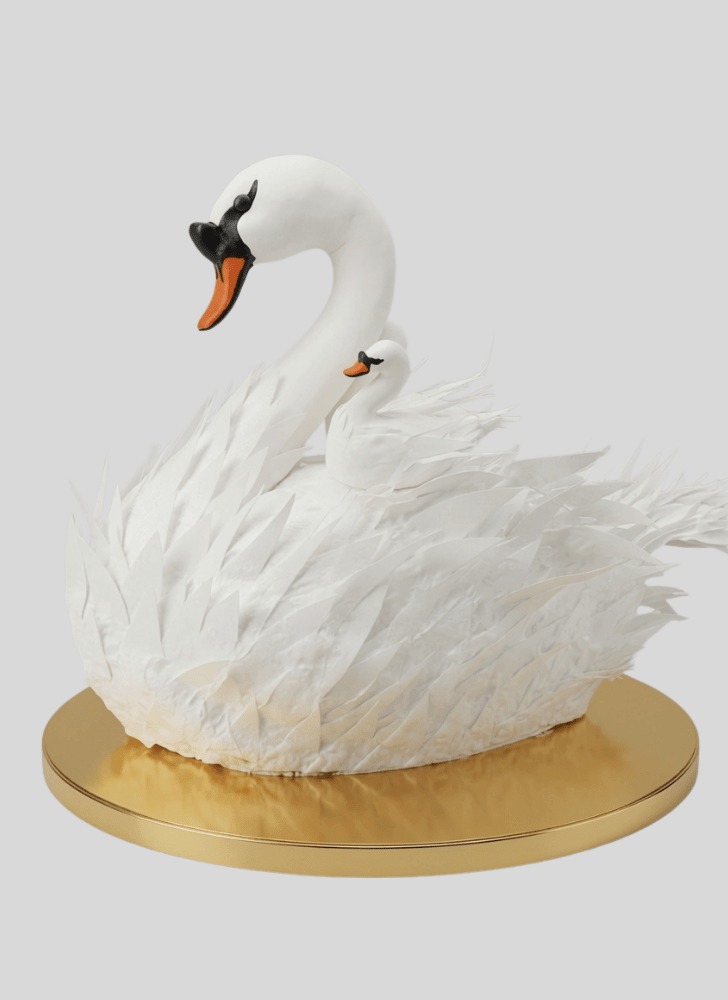 Graceful Swan Cake