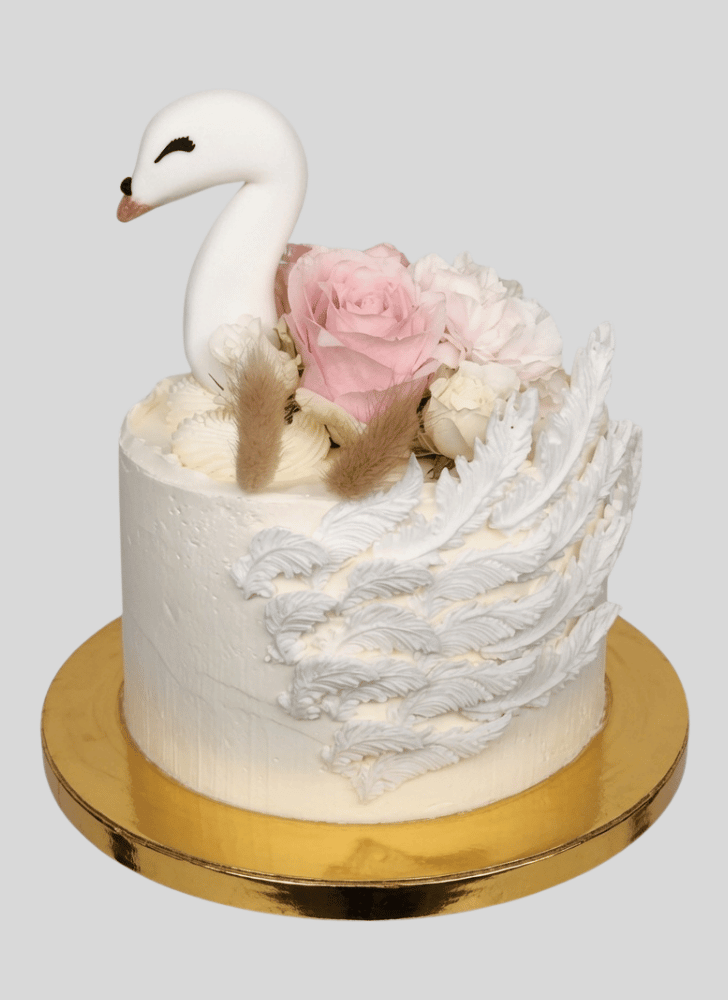 Mesmeric Swan Cake
