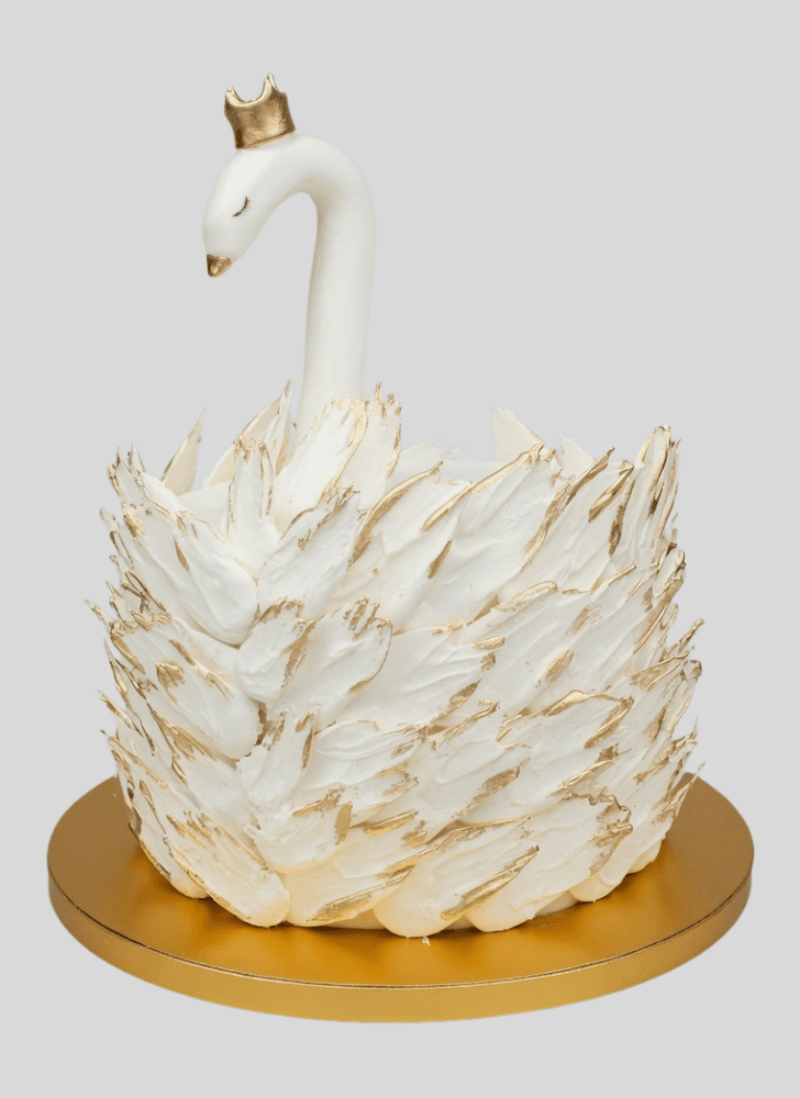 Pretty Swan Cake