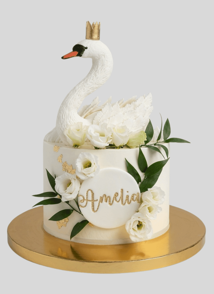 Radiant Swan Cake