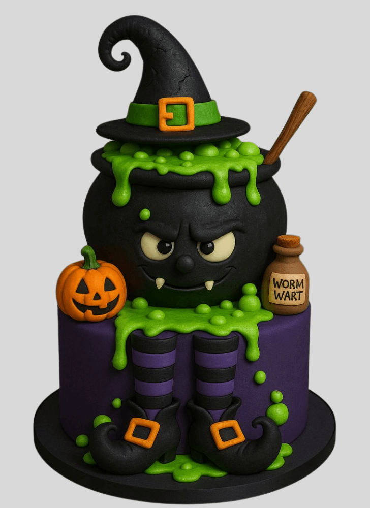 Cute The Black Cauldron Cake