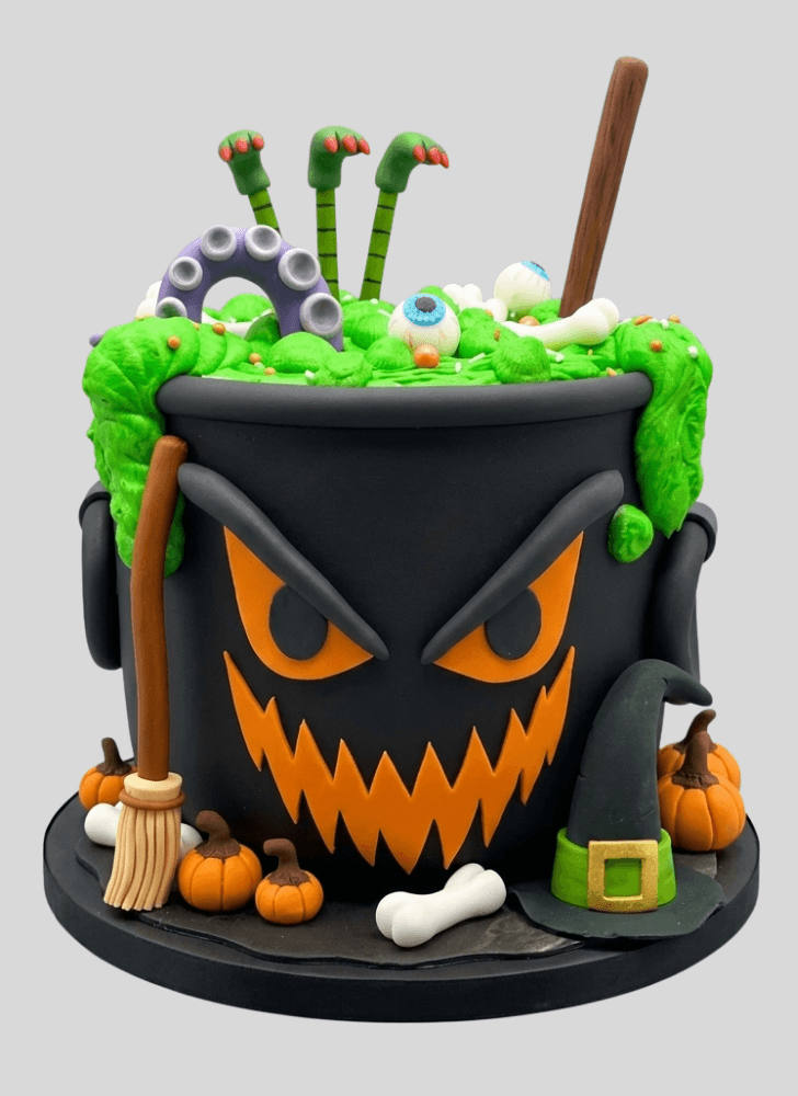 Lovely The Black Cauldron Cake Design