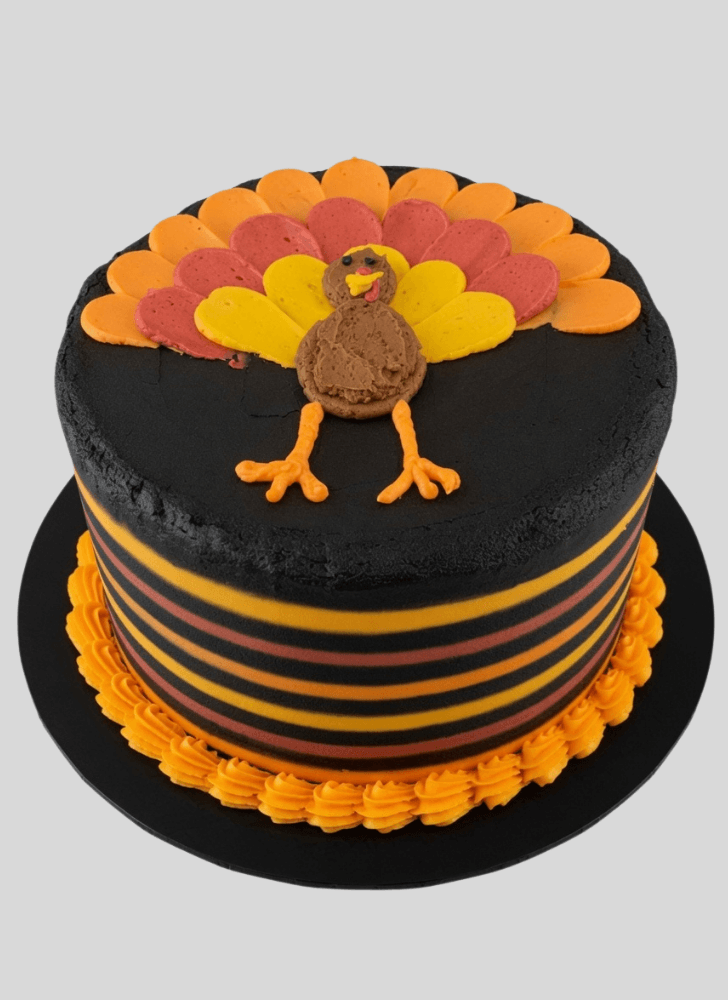 Dazzling Turkey Cake