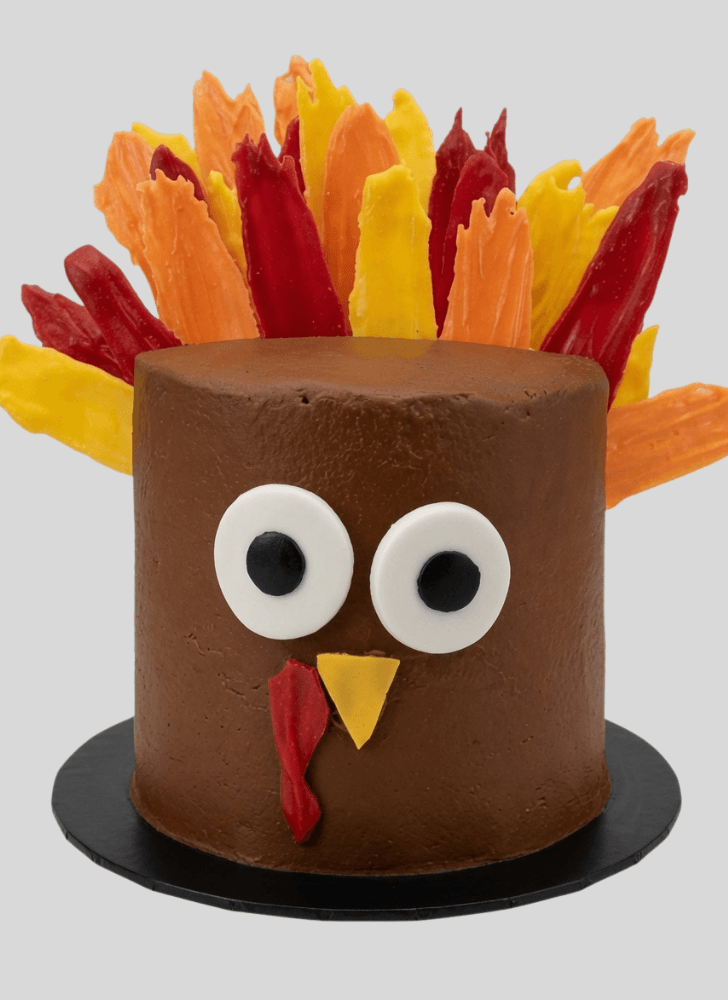 Inviting Turkey Cake