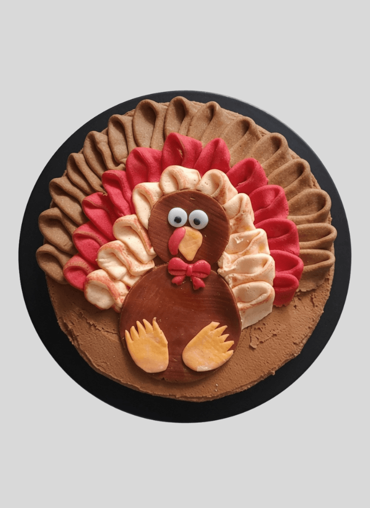 Lovely Turkey Cake Design