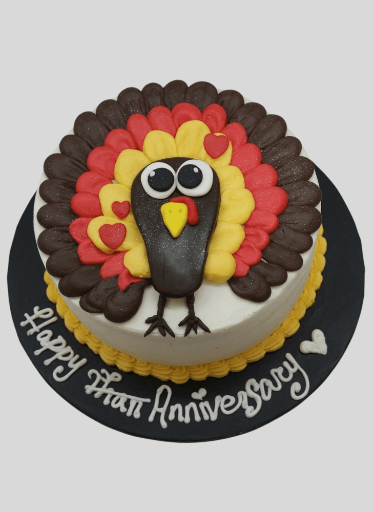 Resplendent Turkey Cake
