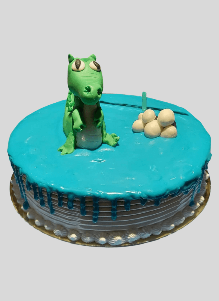 Alluring Alligator Cake