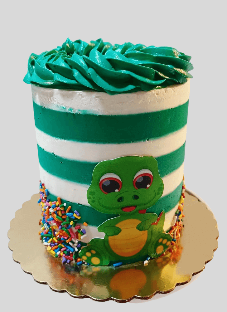 Angelic Alligator Cake