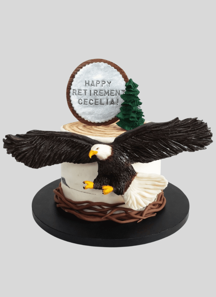 Charming Bald Eagle Cake