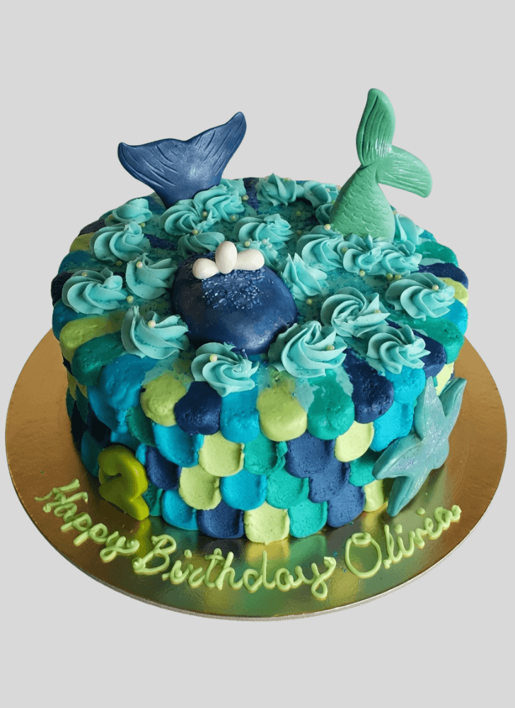 Angelic Blue Whale Cake