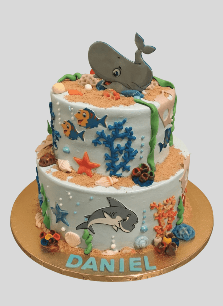 Captivating Blue Whale Cake