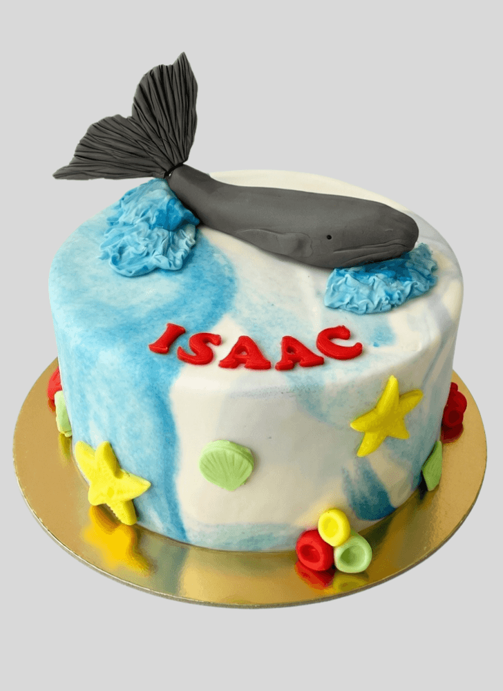 Charming Blue Whale Cake