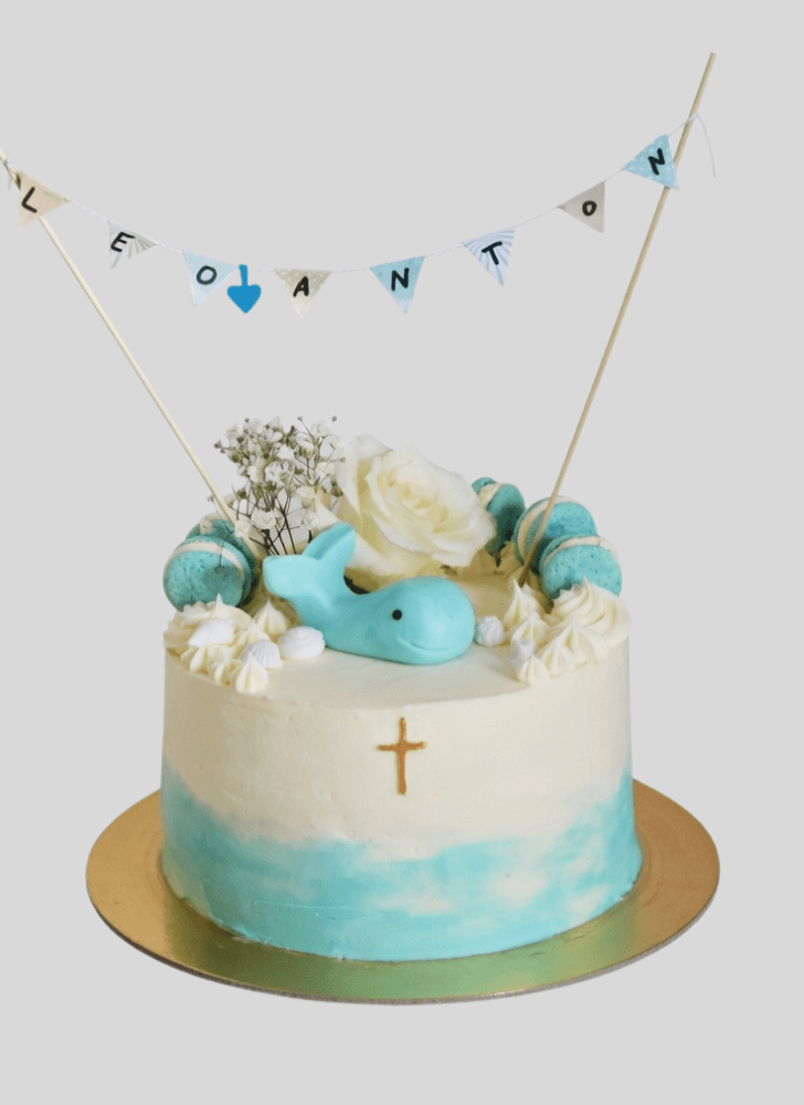Classy Blue Whale Cake