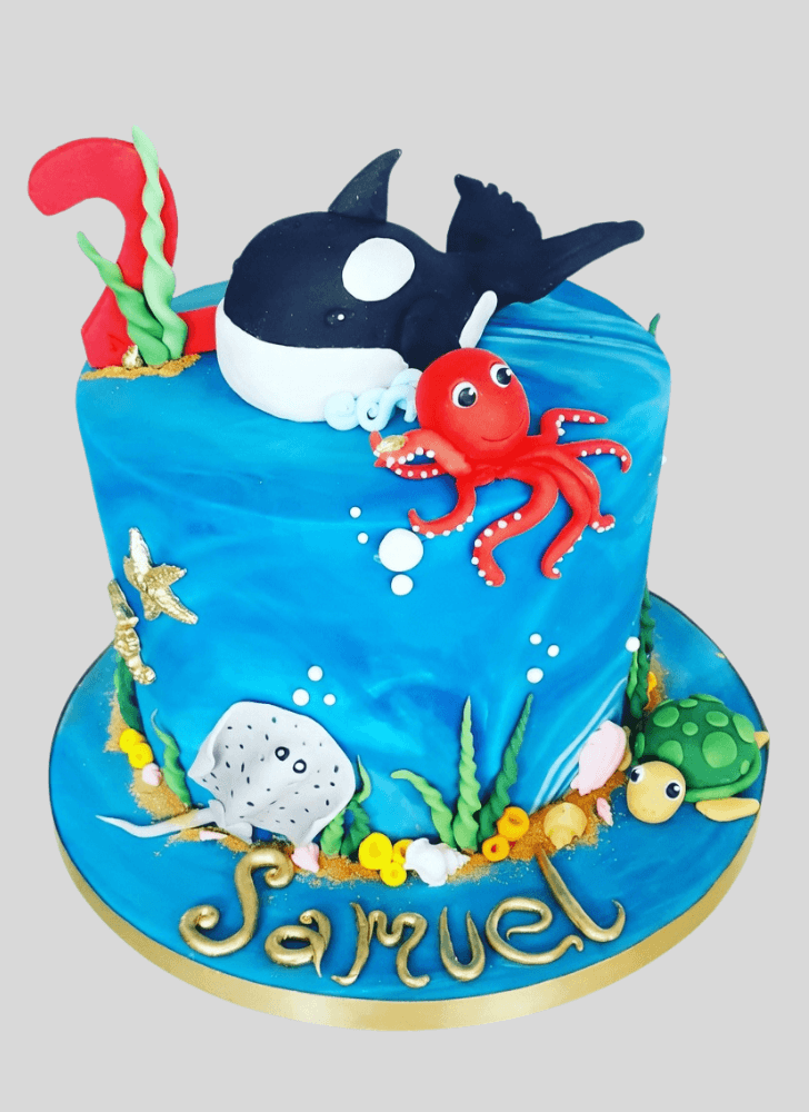 Divine Blue Whale Cake