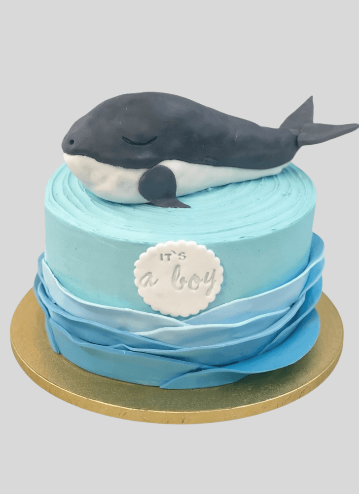 Exquisite Blue Whale Cake