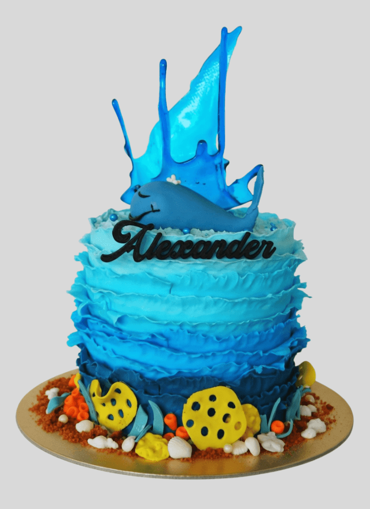 Fair Blue Whale Cake