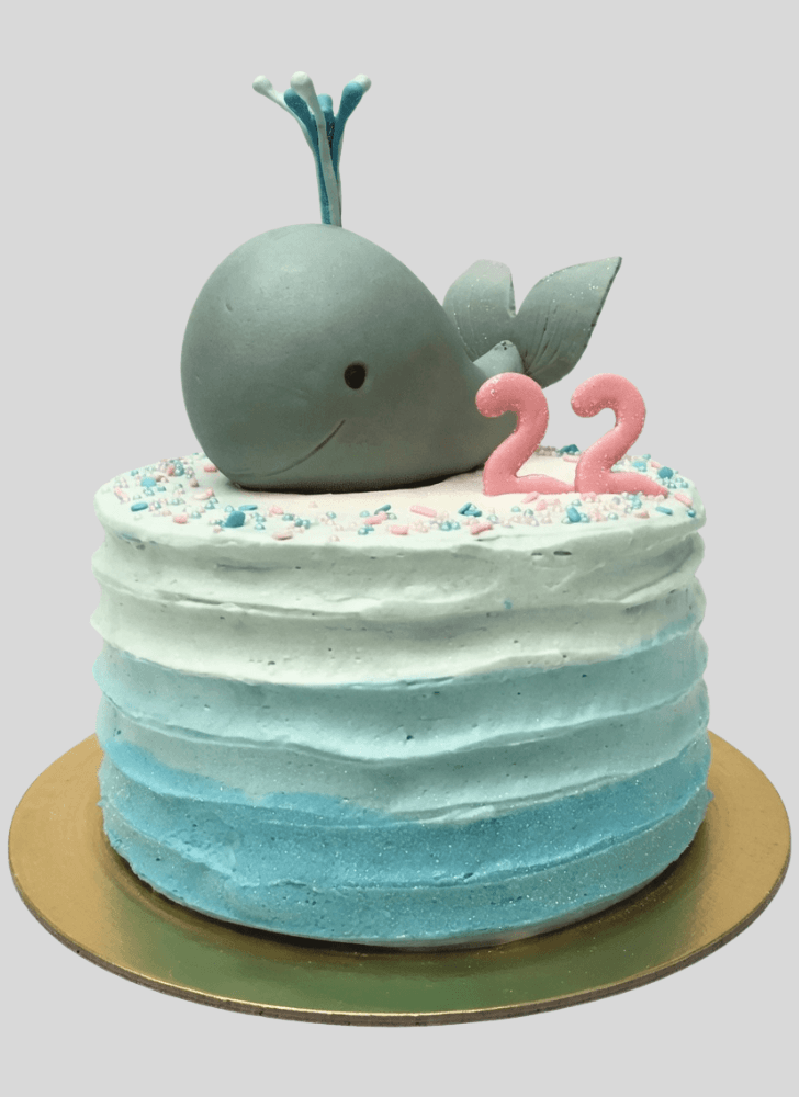 Marvelous Blue Whale Cake