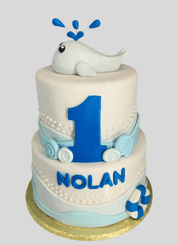 Mesmeric Blue Whale Cake