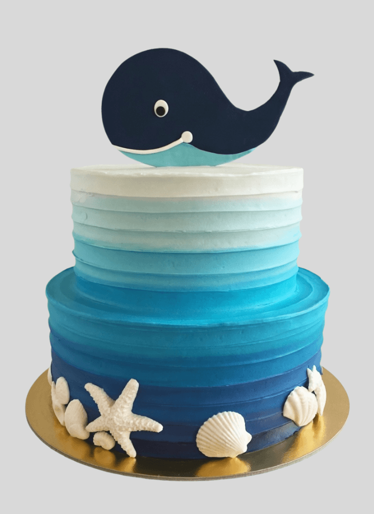 Refined Blue Whale Cake