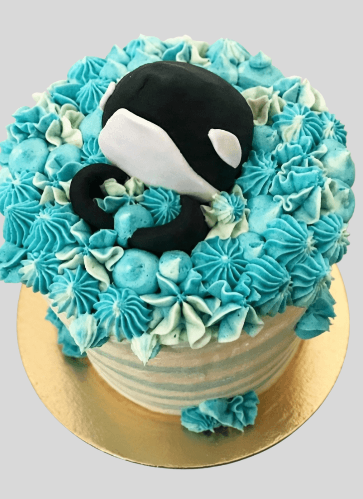 Superb Blue Whale Cake