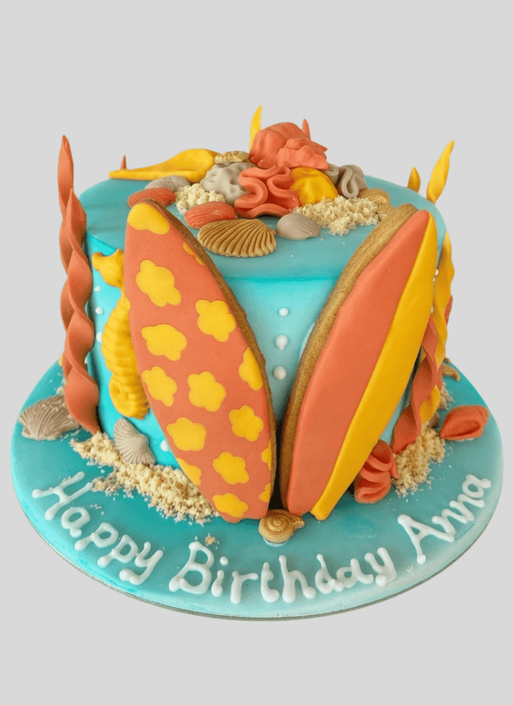 Adorable Coral Cake