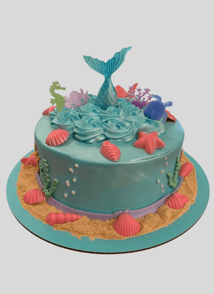 Appealing Coral Cake