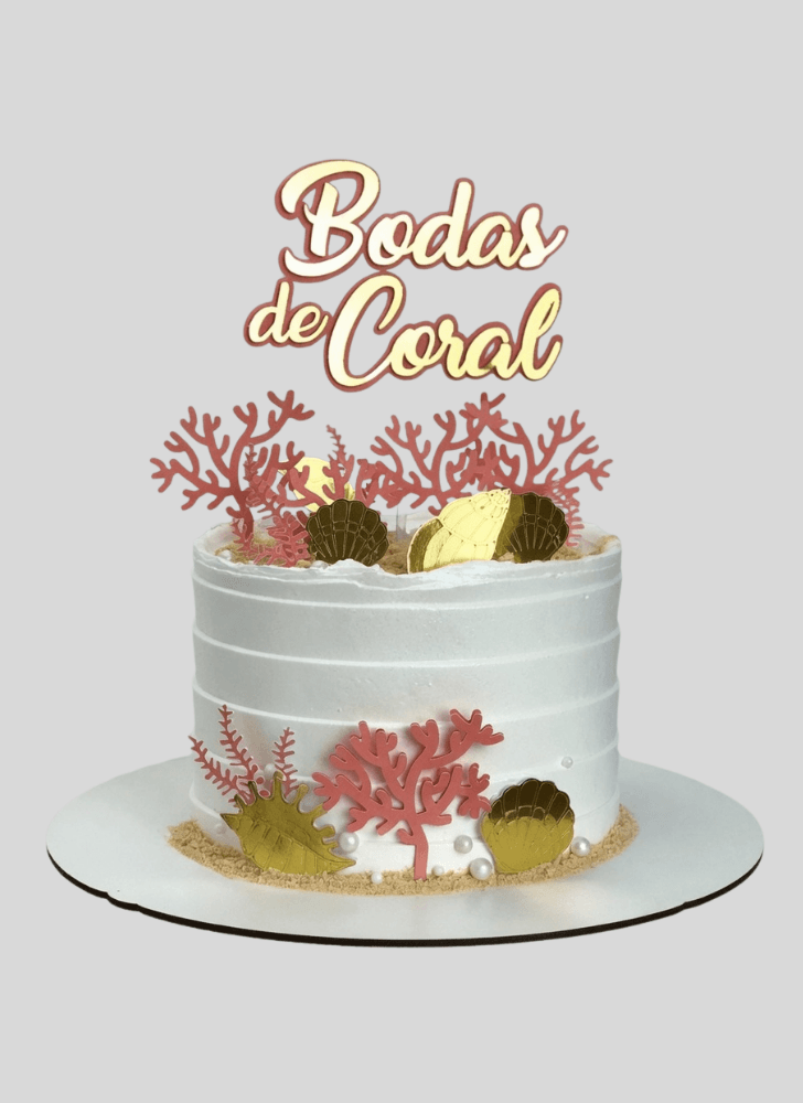 Bewitching Coral Cake