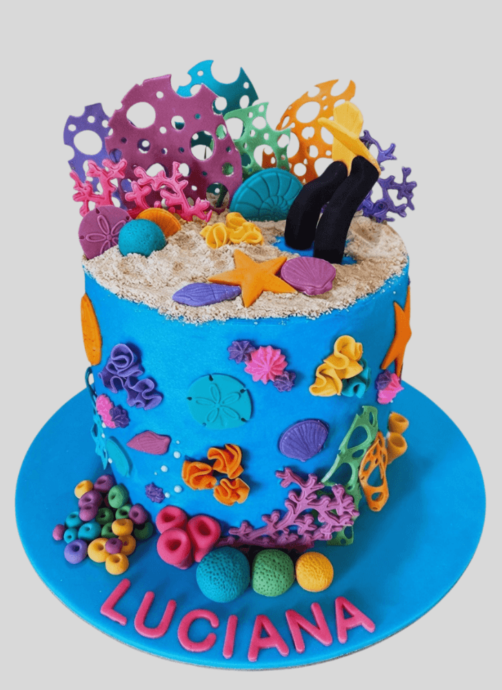 Captivating Coral Cake