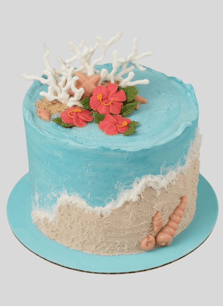 Classy Coral Cake