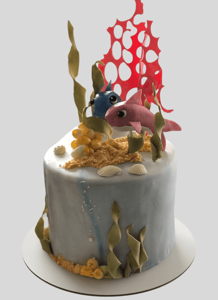 Exquisite Coral Cake