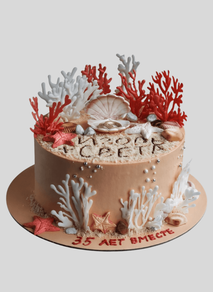 Fascinating Coral Cake
