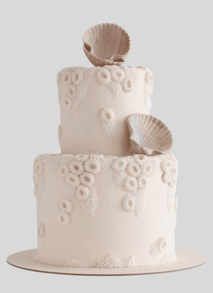 Gorgeous Coral Cake