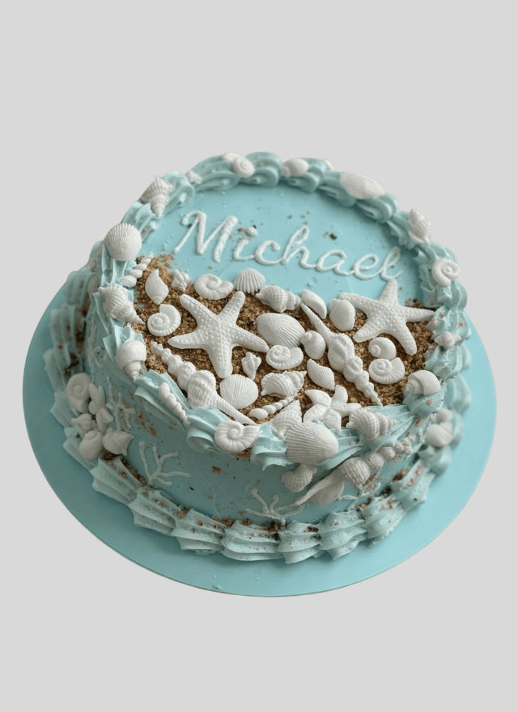 Pleasing Coral Cake