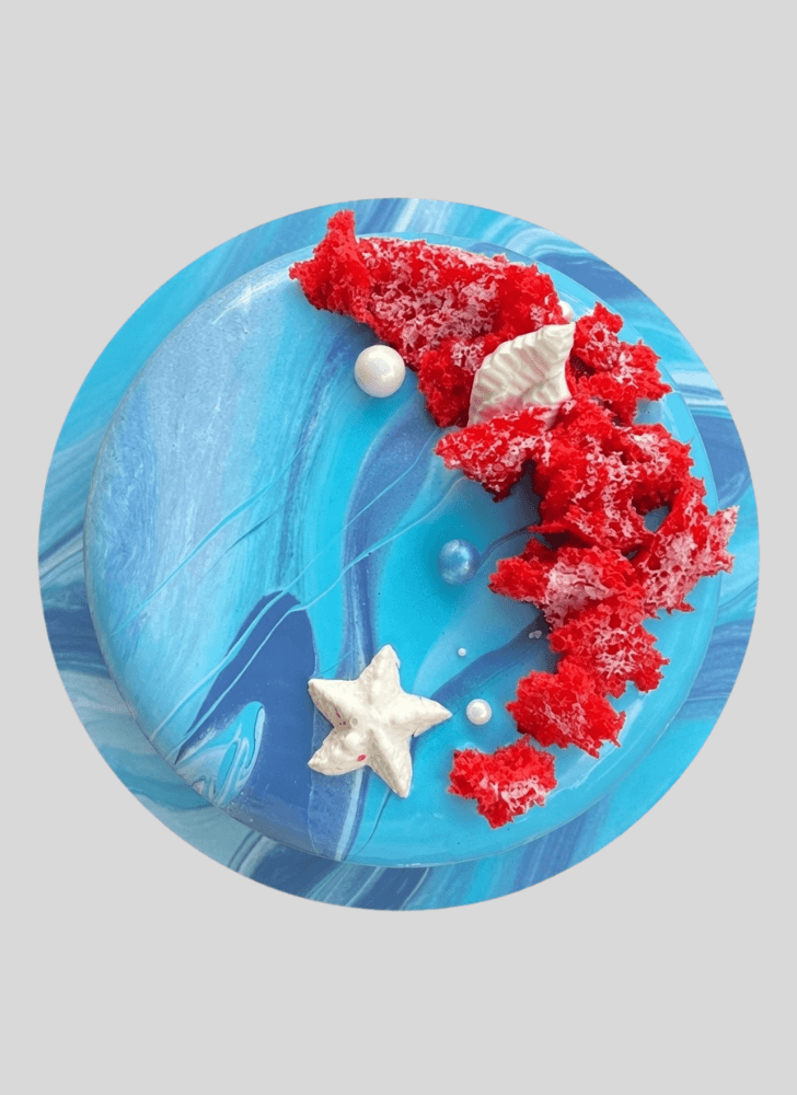 Pretty Coral Cake