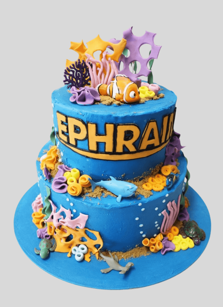 Shapely Coral Cake