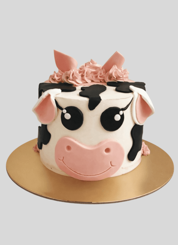 Lovely Cow Cake Design