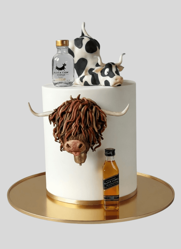 Wonderful Cow Cake Design