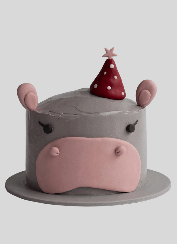 Admirable Hippopotamus Cake Design