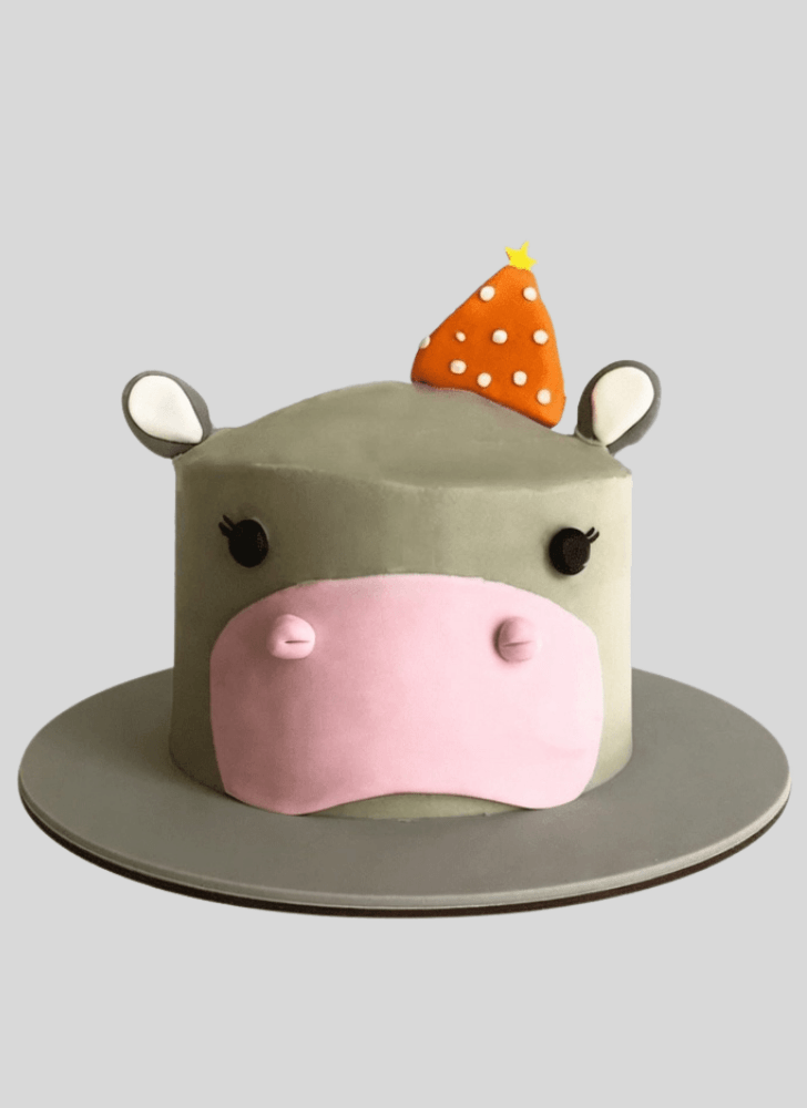 Adorable Hippopotamus Cake