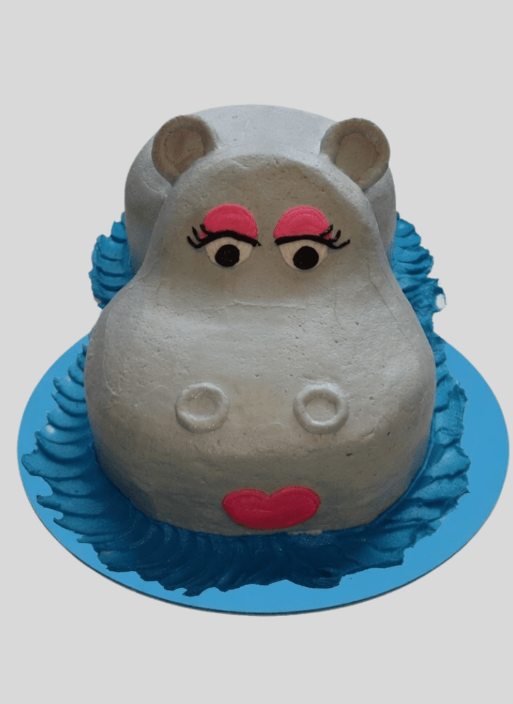 Appealing Hippopotamus Cake