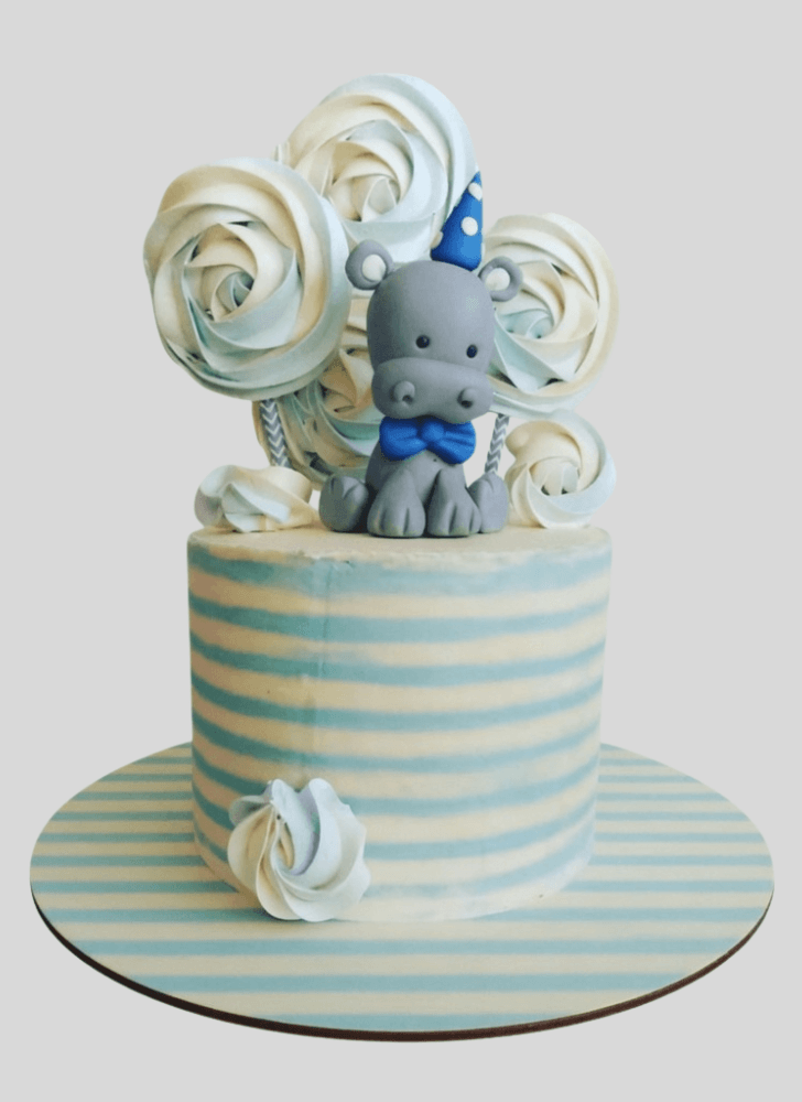 Charming Hippopotamus Cake