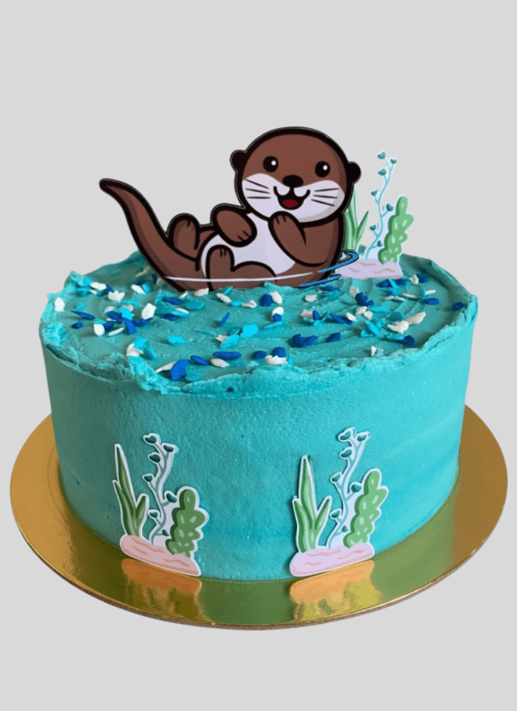 Lovely Otter Cake Design