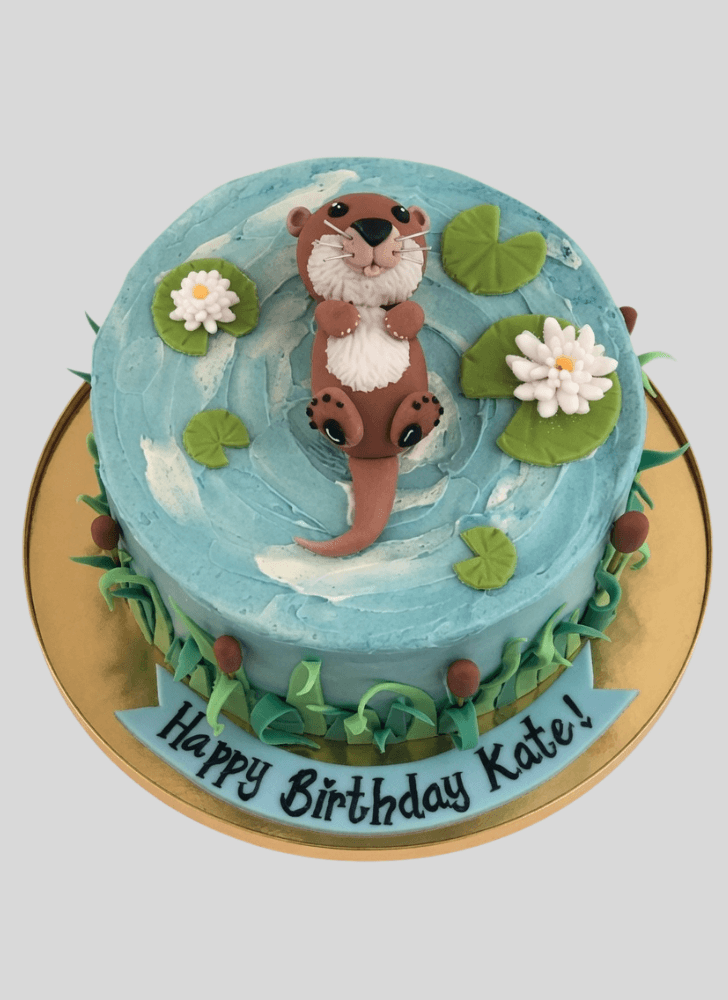 Wonderful Otter Cake Design