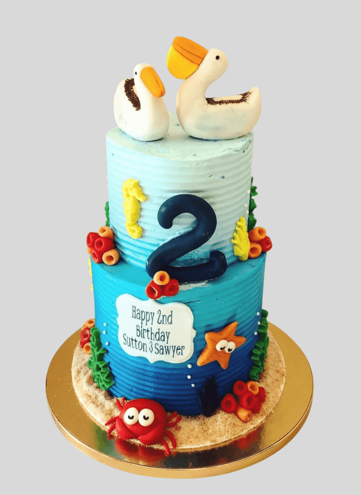 Classy Pelican Cake